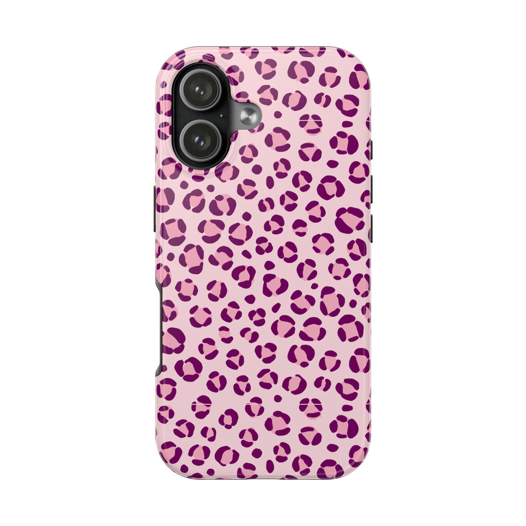 Rosé Wild | Pink Leopard Print Tough Phone Case
