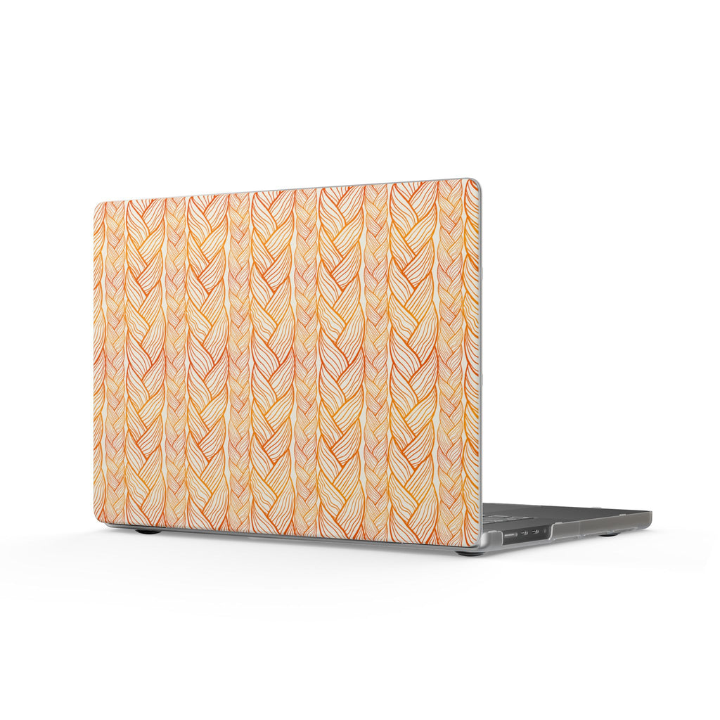 Golden Braid | Orange Braided Line Laptop Sleeve