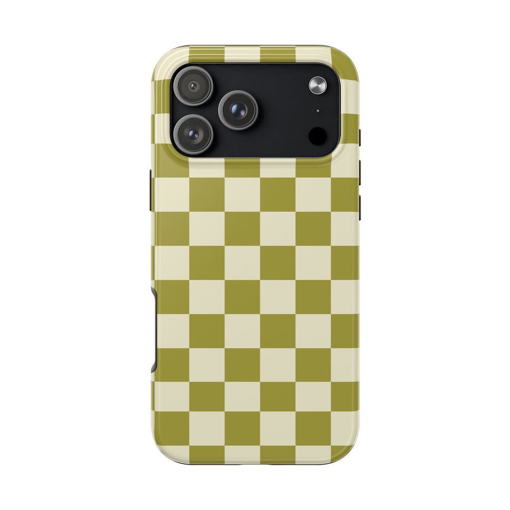 Maroon & Blush Striped Tough Phone Case — Durable Protective iPhone Cover