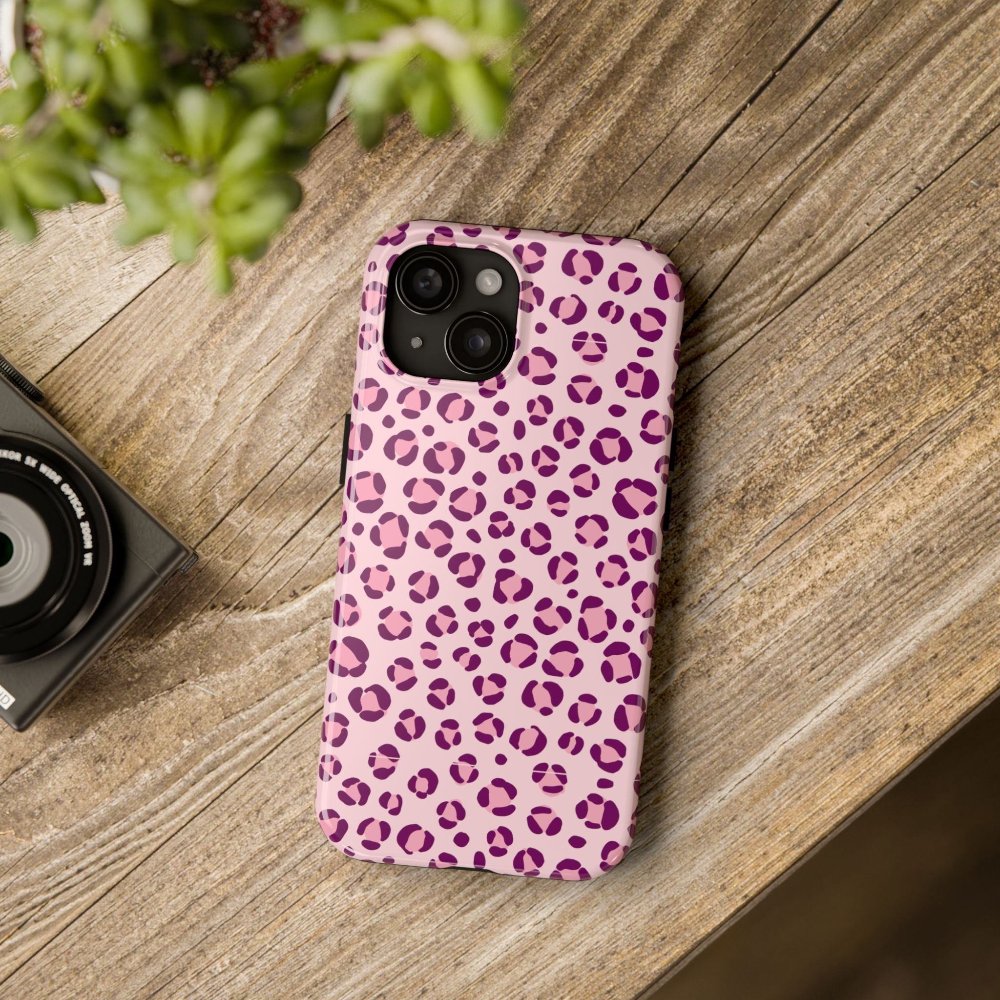 Rosé Wild | Pink Leopard Print Tough Phone Case