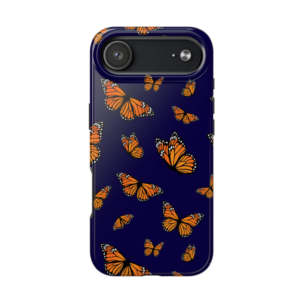 Maroon & Blush Striped Tough Phone Case — Durable Protective iPhone Cover