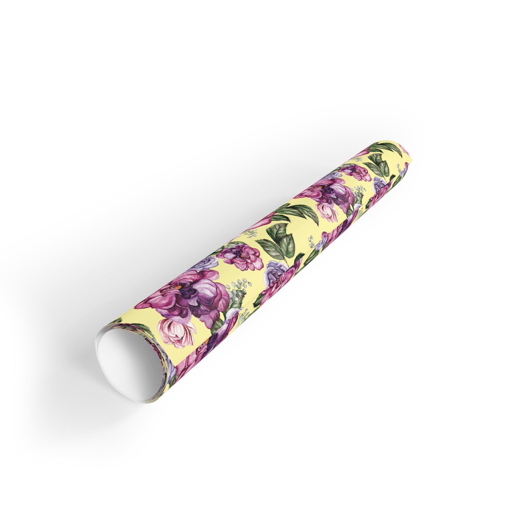 Golden Garden | Yellow & Pink Floral Wrapping Paper