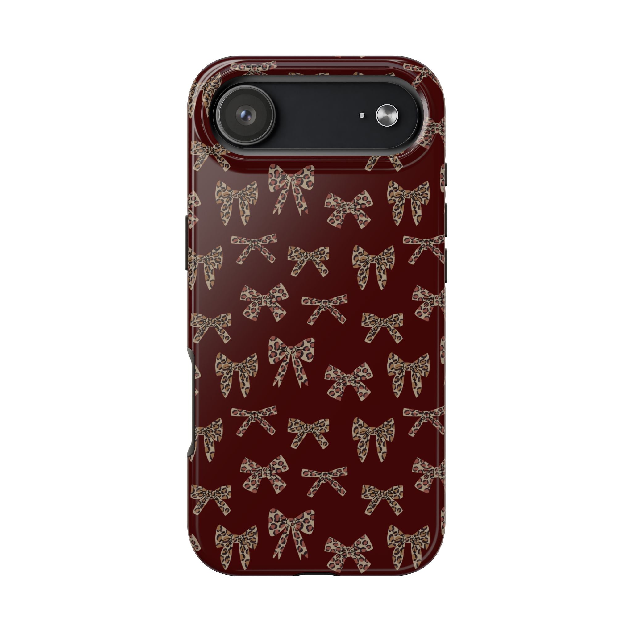 Ribbon Riot | Leopard Bow Print Phone Case