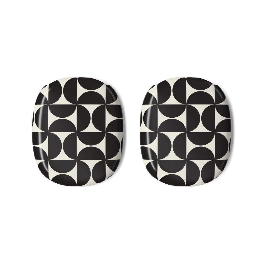 Noir Mod | Black Geometric Retro AirPods Max Case