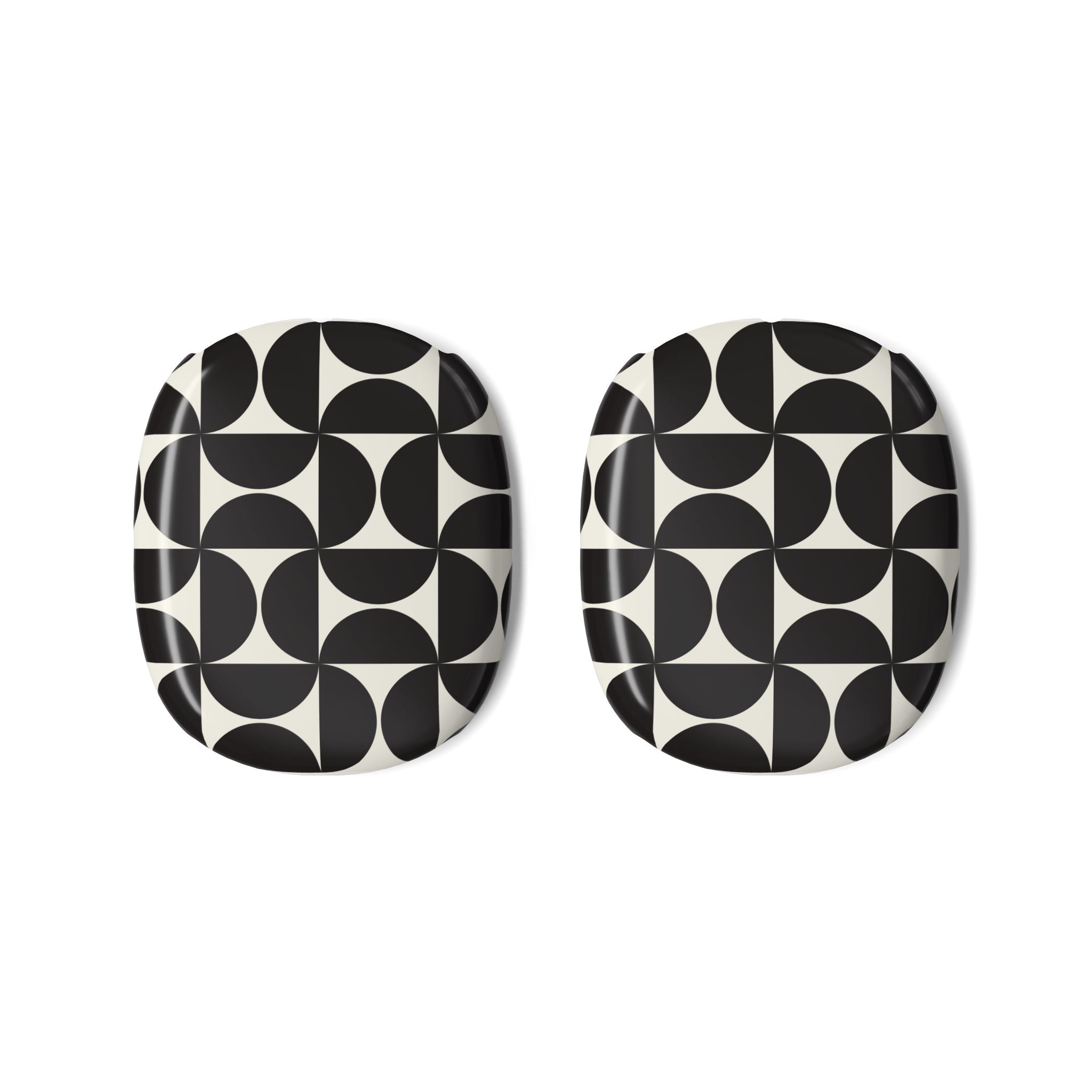 Noir Mod | Black Geometric Retro AirPods Max Case