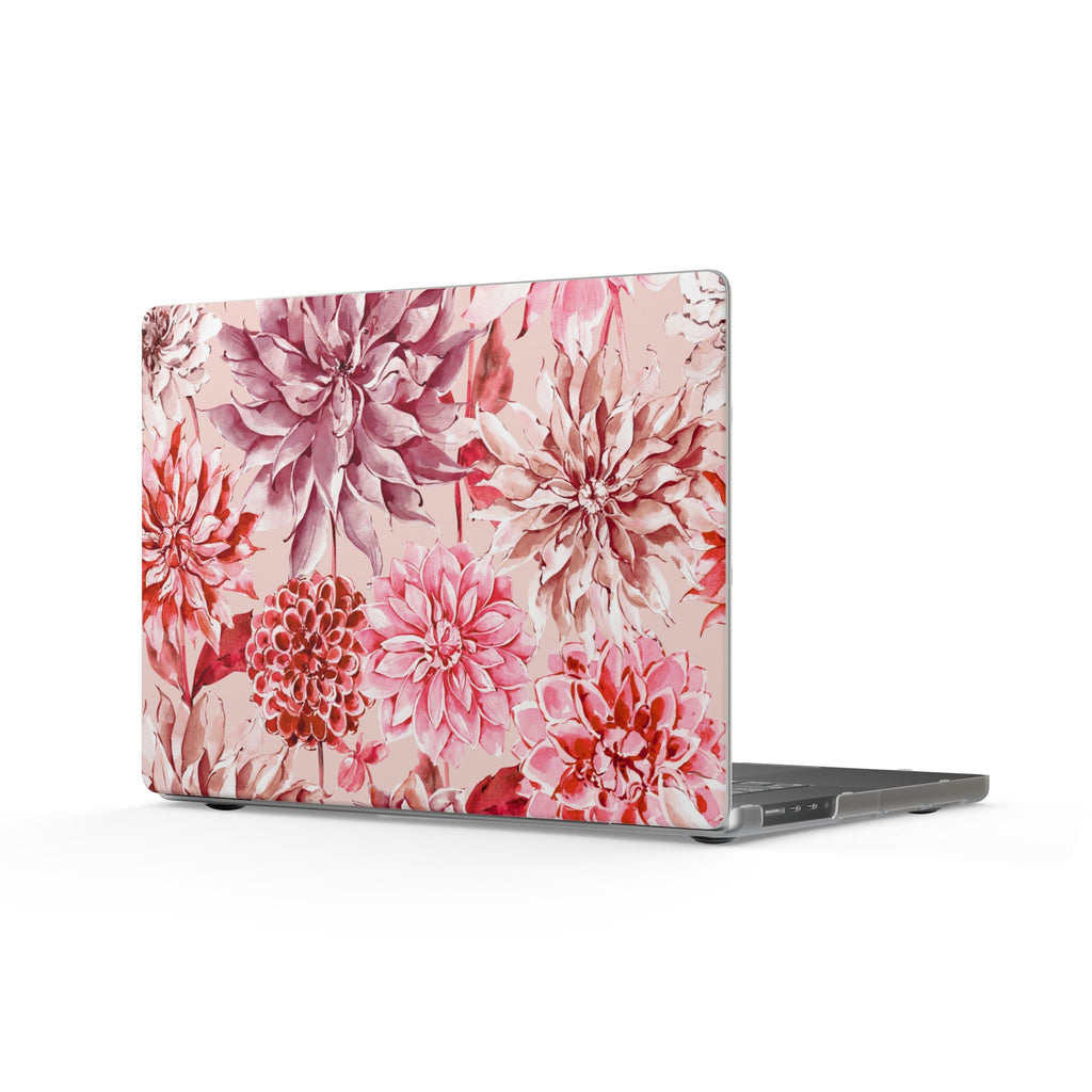 Petal Devotion | Blush Dahlia Floral MacBook Case