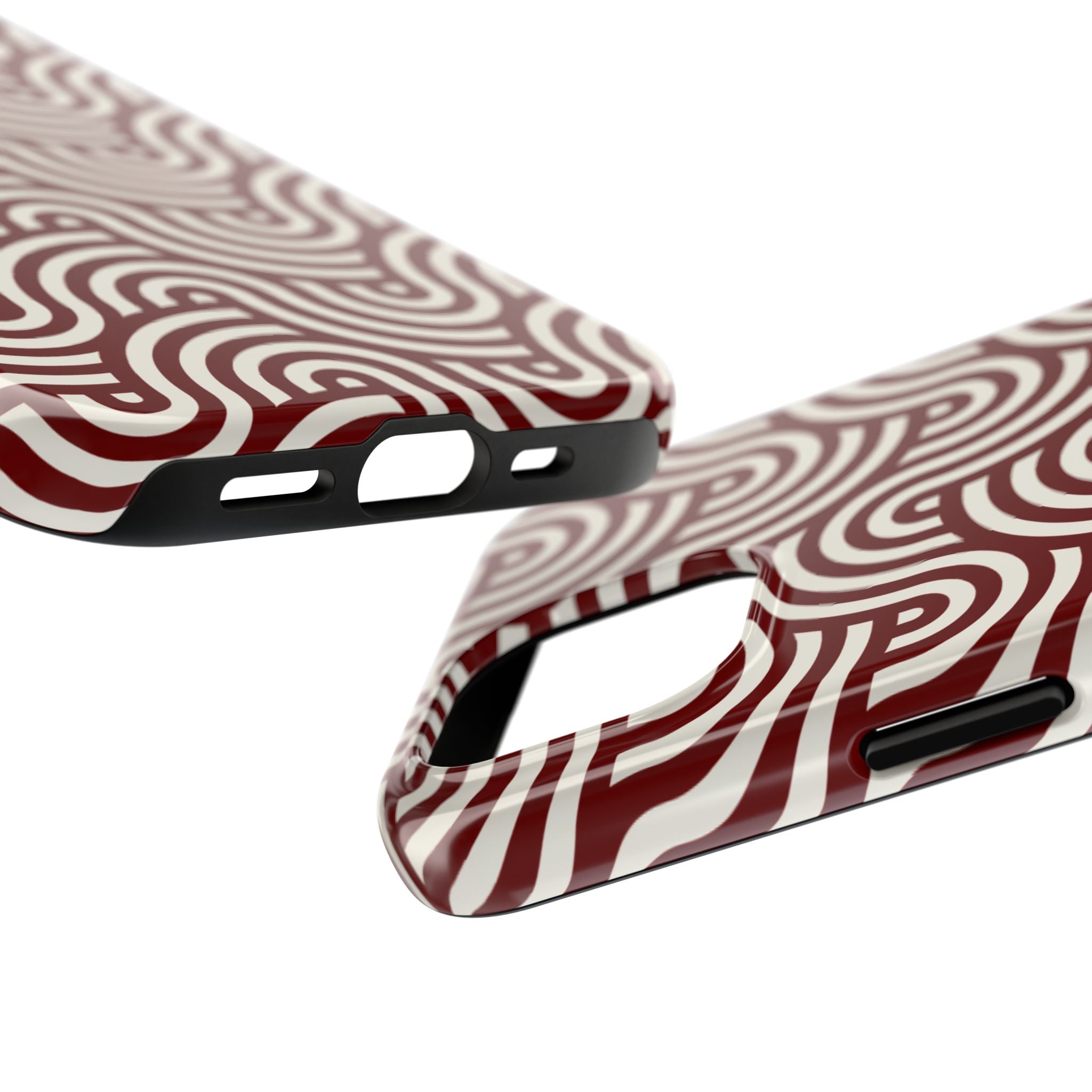 Velvet Wave | Burgundy Arch Pattern Phone Case