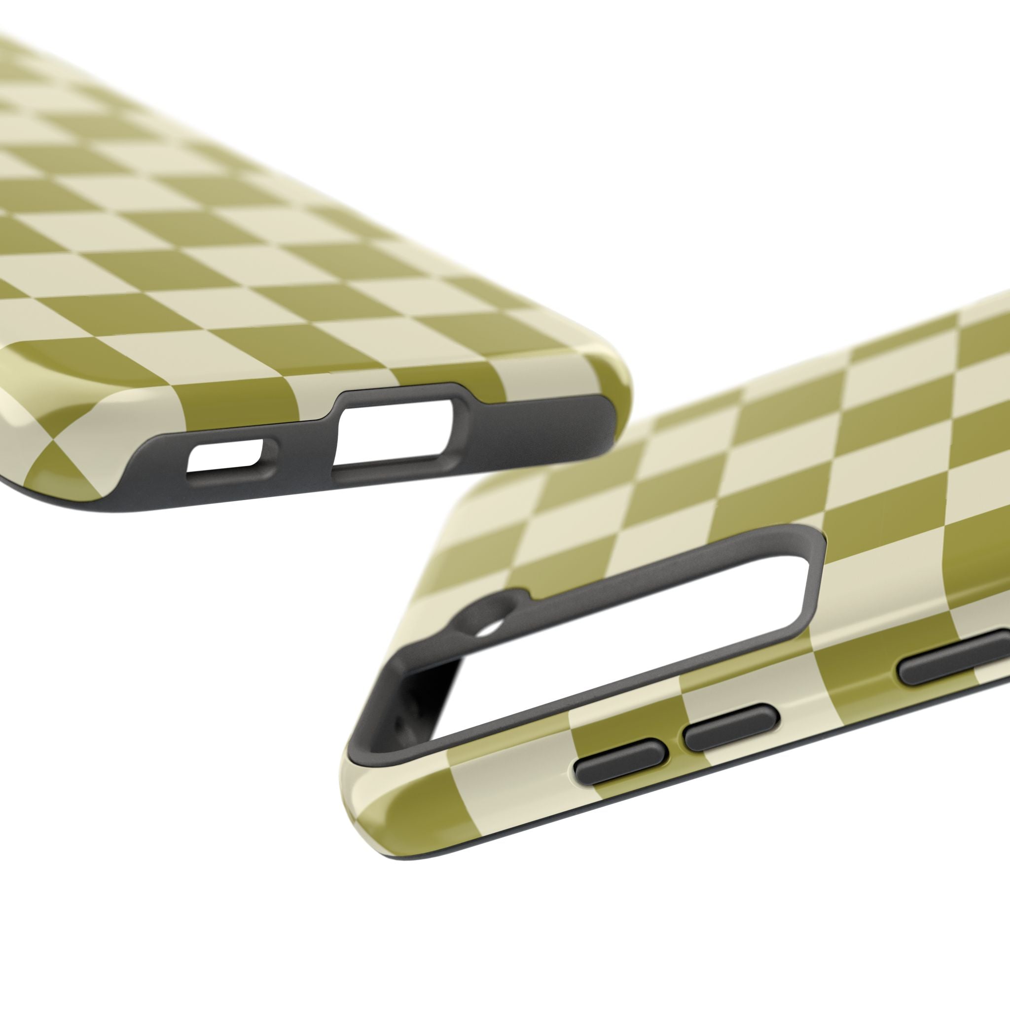 Maroon & Blush Striped Tough Phone Case — Durable Protective iPhone Cover