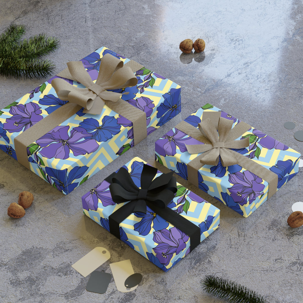 Bluebell Bloom | Blue Botanical Floral Wrapping Paper