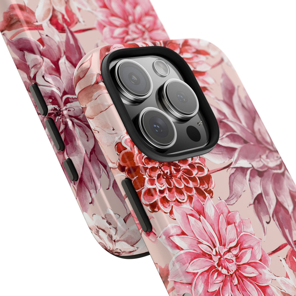 Petal Devotion | Blush Dahlia Floral Phone Case