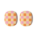 Sunwash Check | Peach, Pink & Orange Grid AirPods Max Case