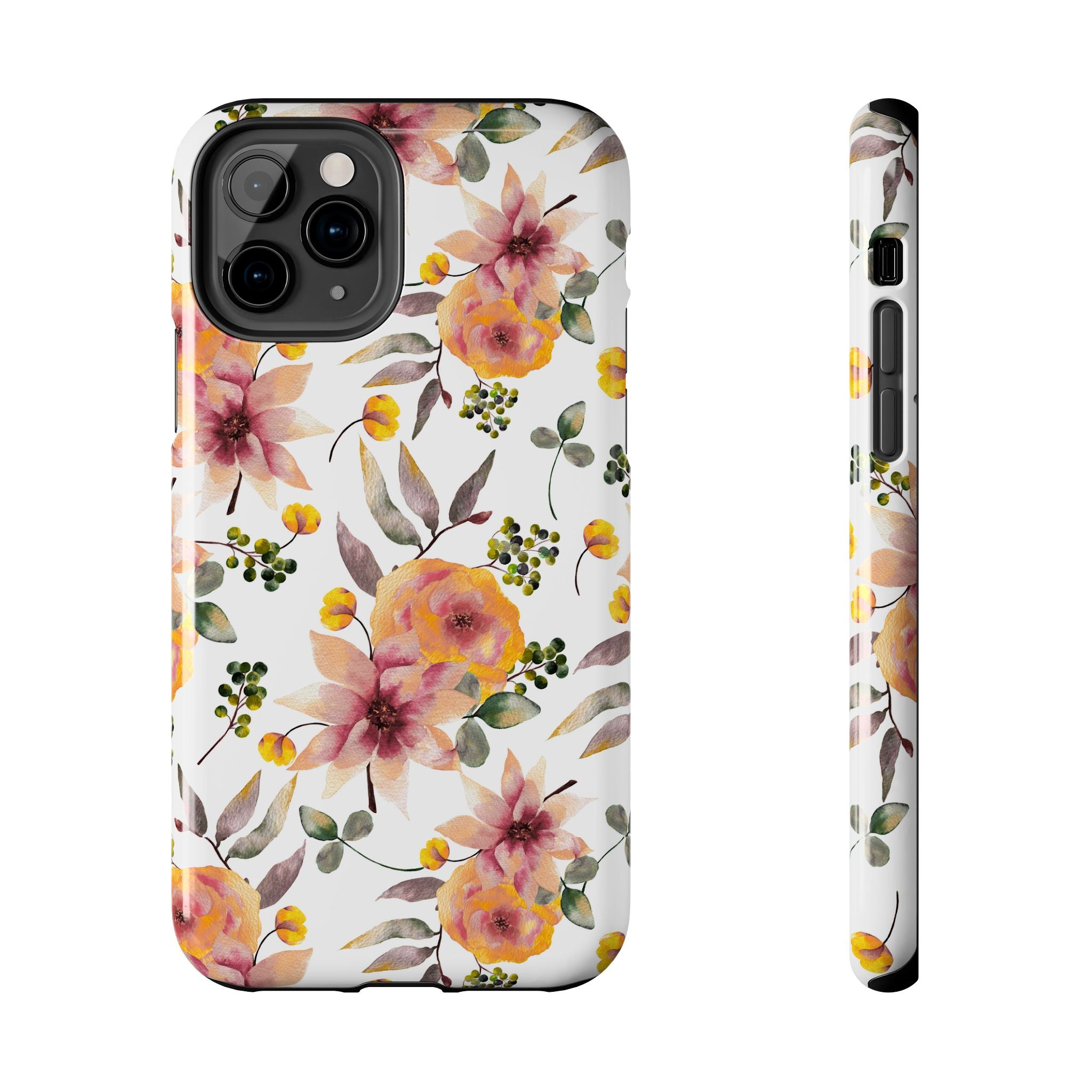 Painterly Bloom | Watercolor Autumn Floral Tough Phone Case