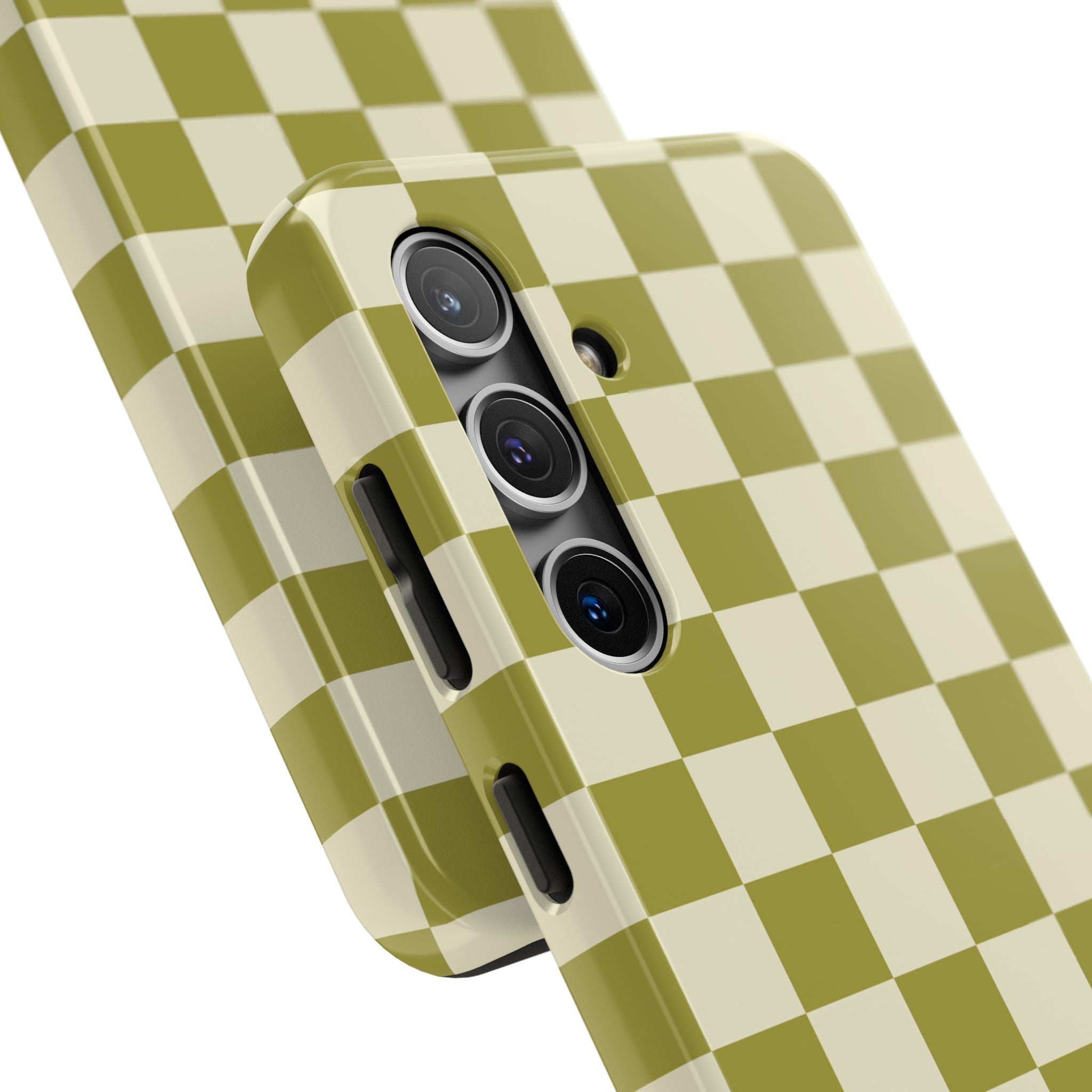 Maroon & Blush Striped Tough Phone Case — Durable Protective iPhone Cover