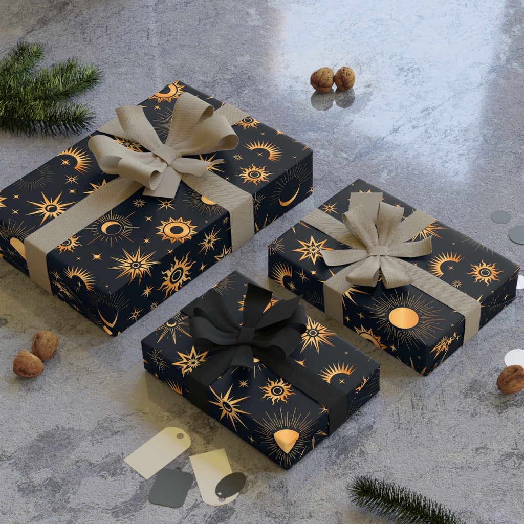 Golden Eclipse | Wrapping Paper
