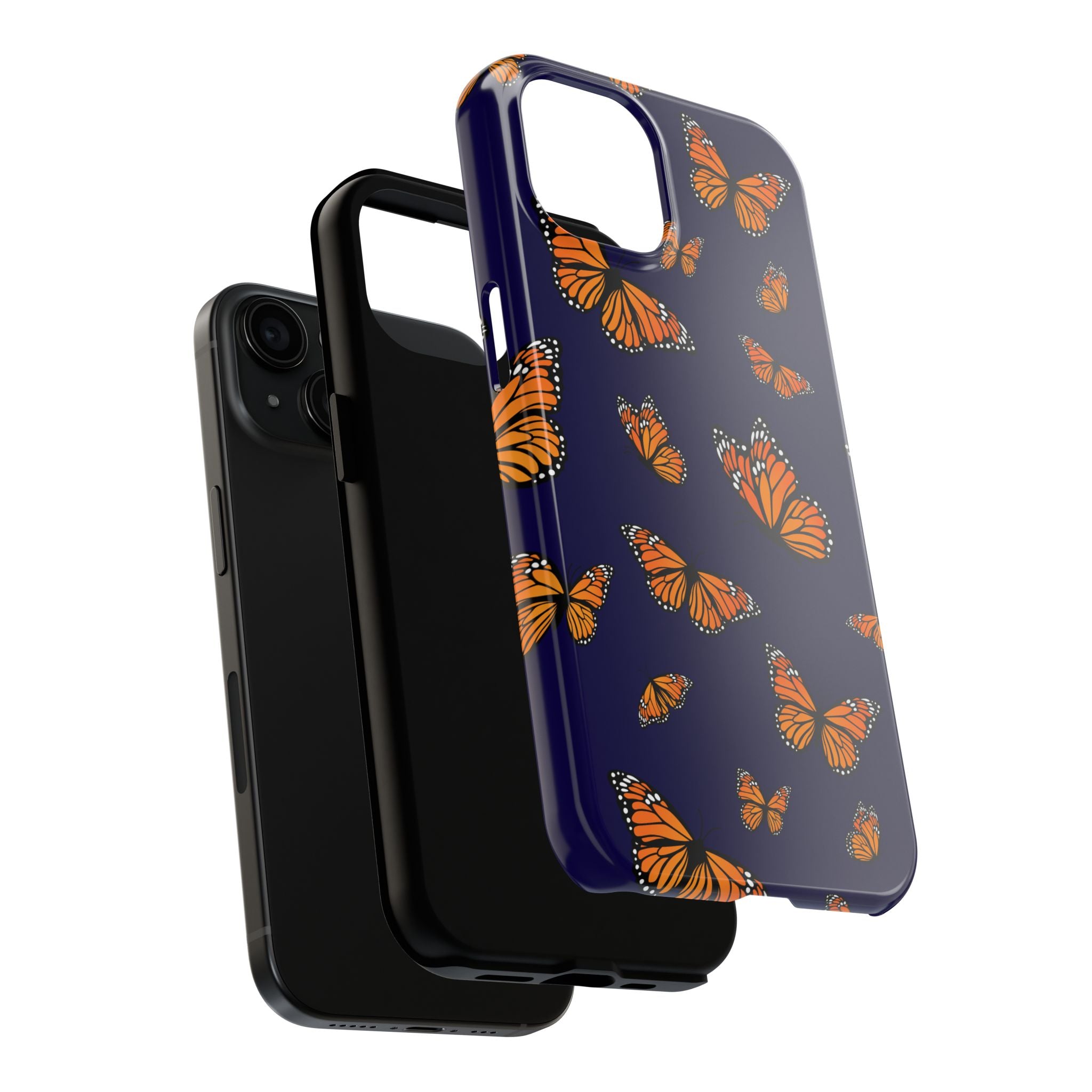 Maroon & Blush Striped Tough Phone Case — Durable Protective iPhone Cover