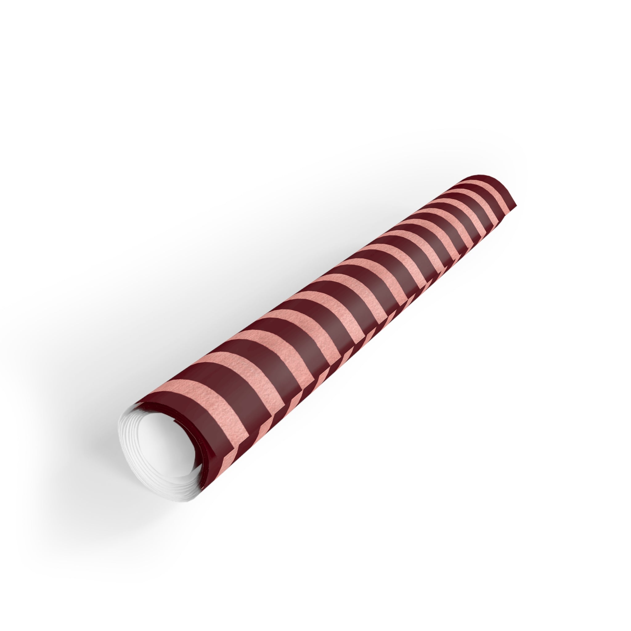 Blush Column | Burgundy & Soft Pink Stripe Wrapping Paper