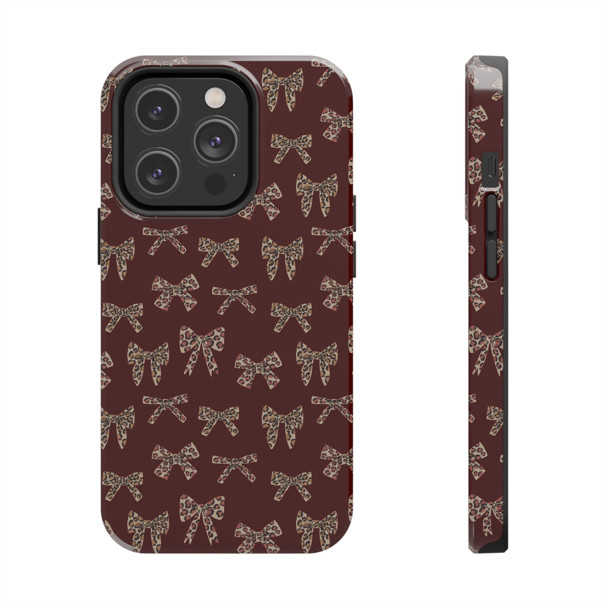 Ribbon Riot | Leopard Bow Print Phone Case