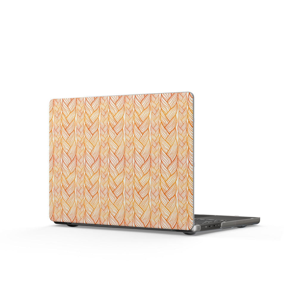Golden Braid | Orange Braided Line Laptop Sleeve