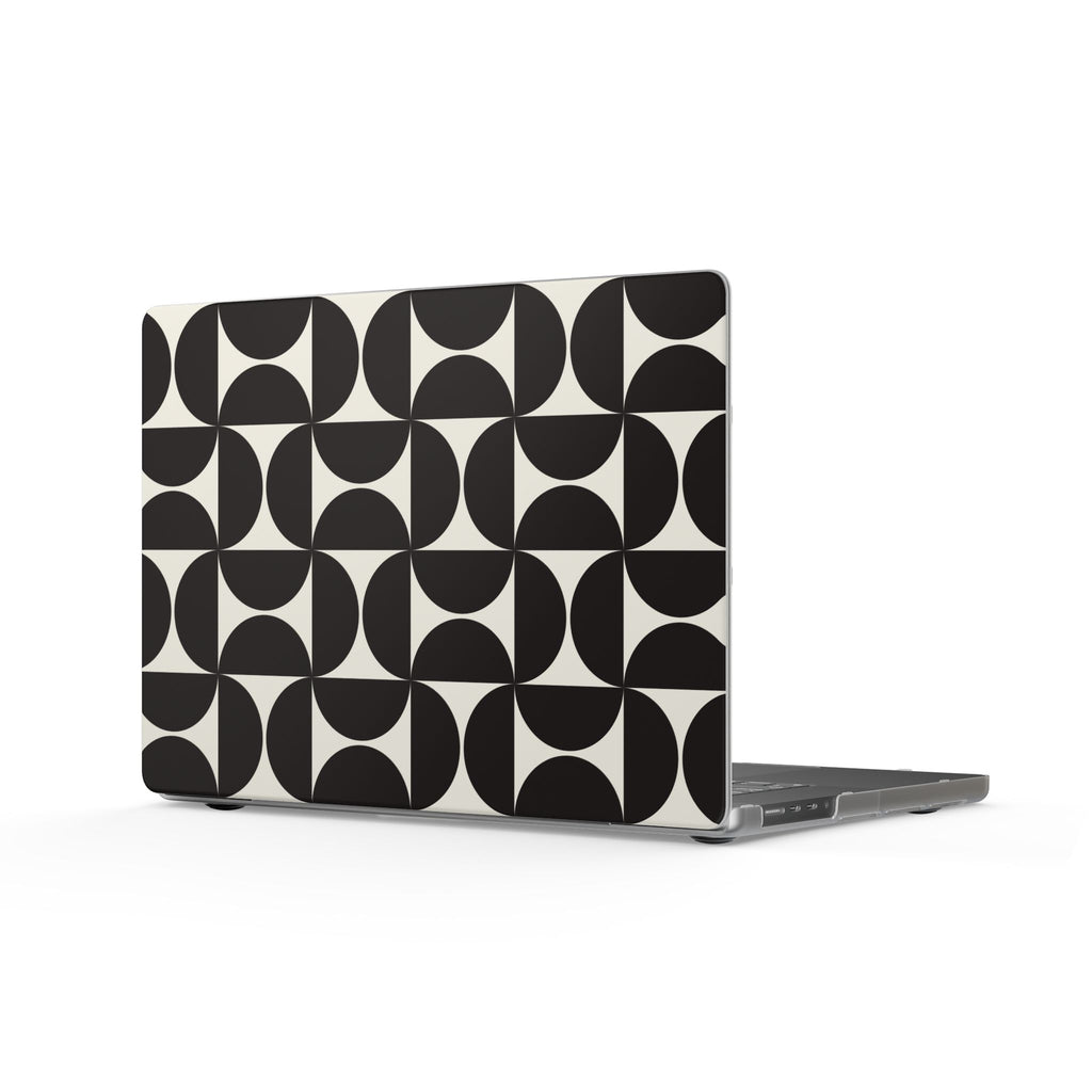 Noir Mod | Black Geometric Retro Laptop Sleeve