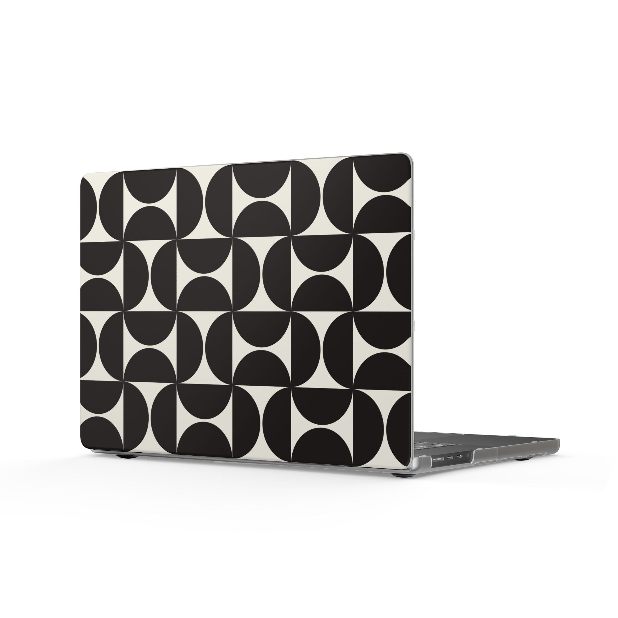 Noir Mod | Black Geometric Retro Laptop Sleeve