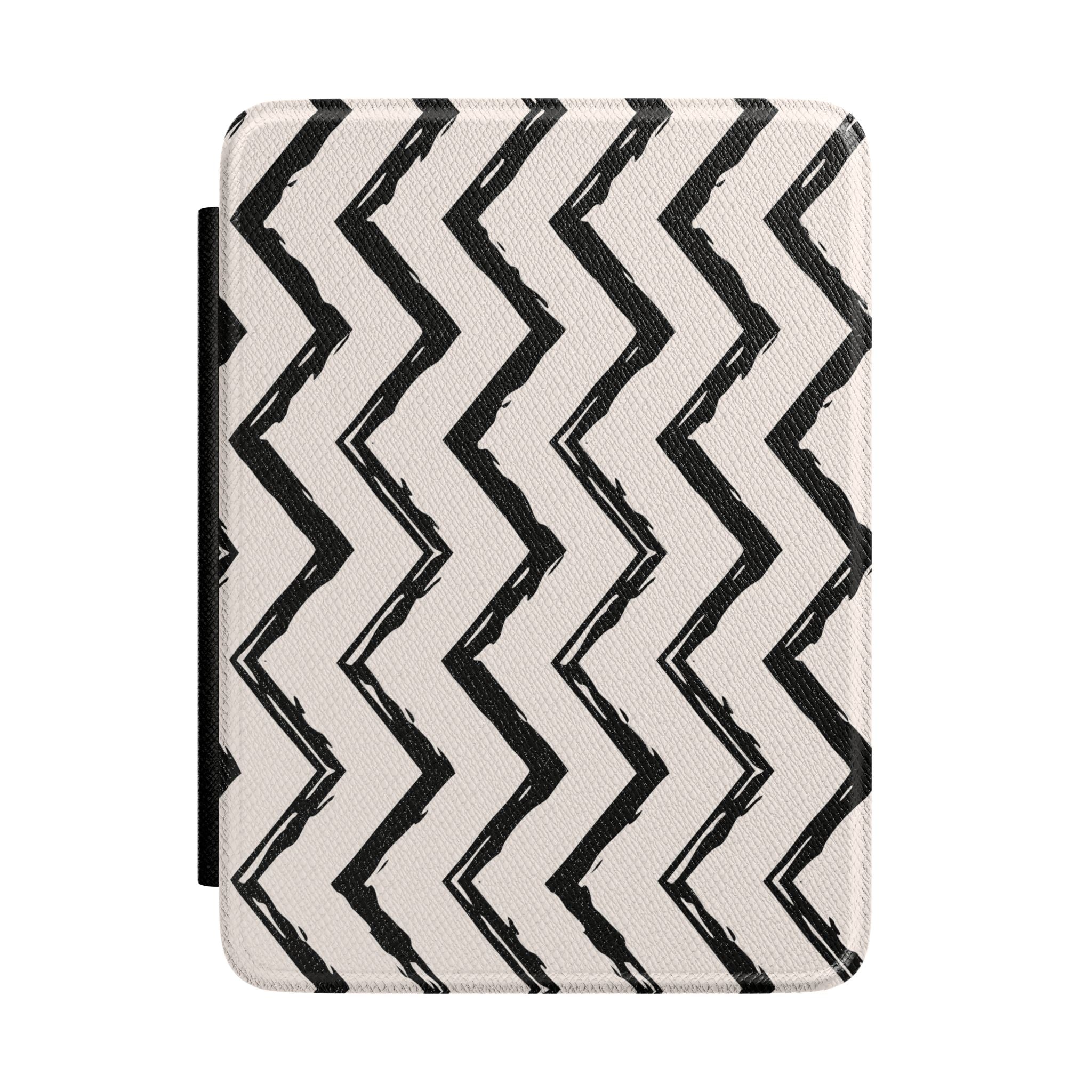 Zig Zag Edit | Black & Cream Chevron Kindle Case