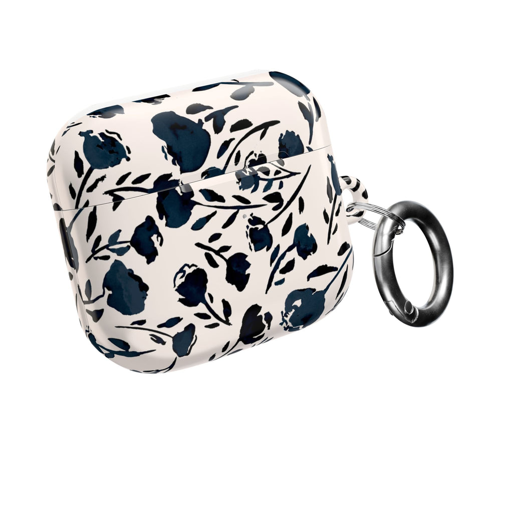Midnight Meadow | Navy Floral Print AirPods Case