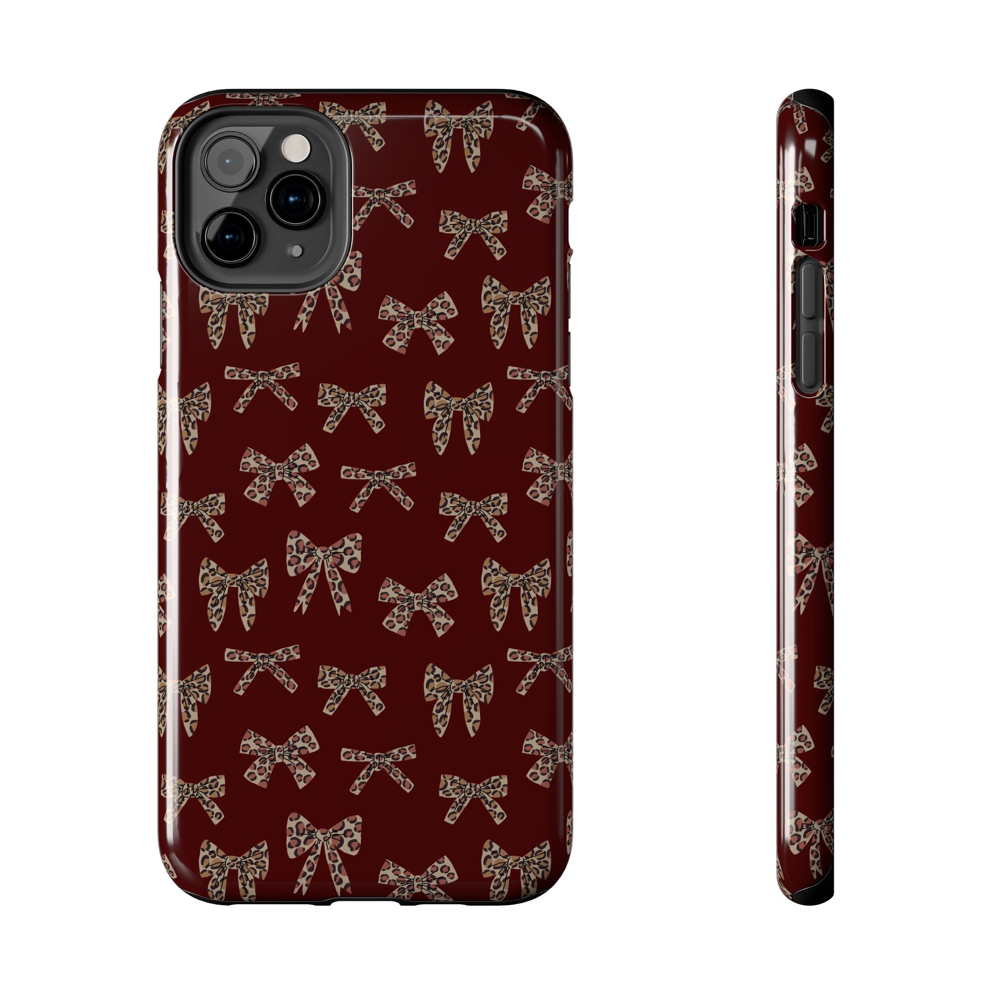 Ribbon Riot | Leopard Bow Print Phone Case