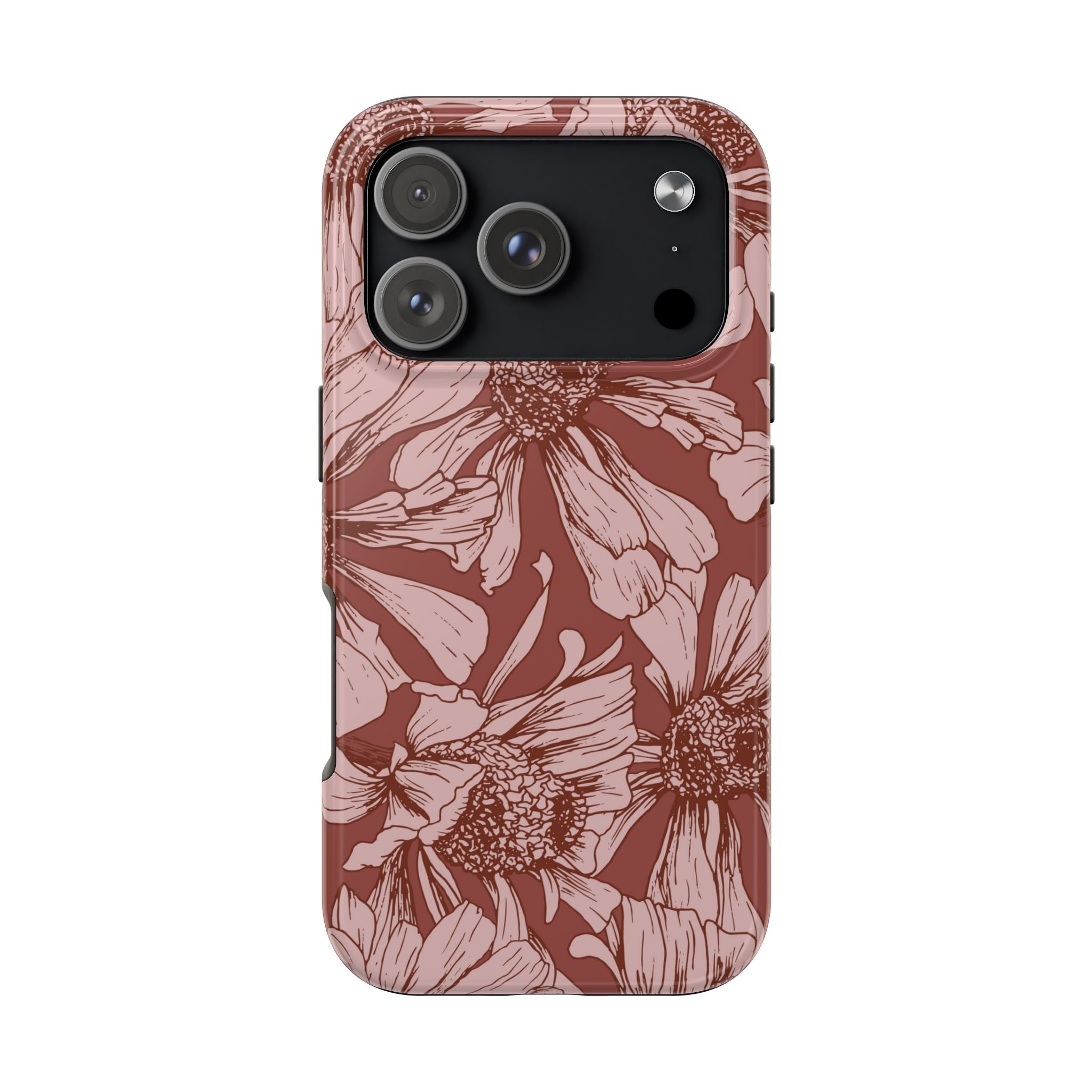 Pressed Bloom | Mocha Floral Sketch Phone Case