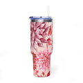 Petal Devotion | Blush Dahlia Floral Tumbler
