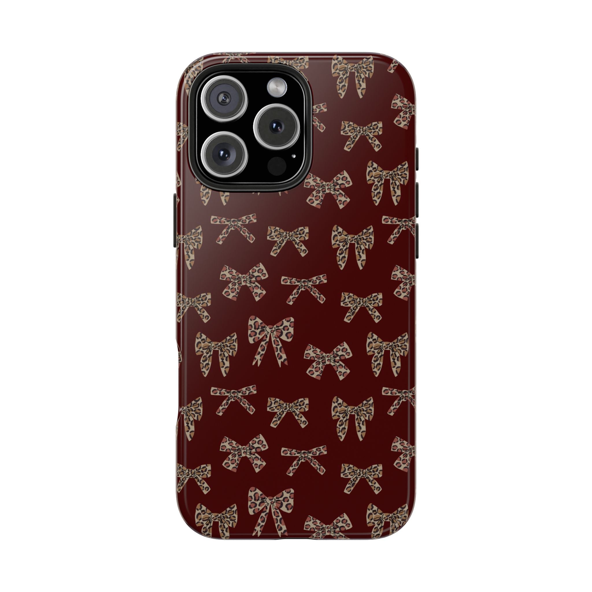 Ribbon Riot | Leopard Bow Print Phone Case