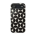 Noir Mod | Black Geometric Retro Phone Case