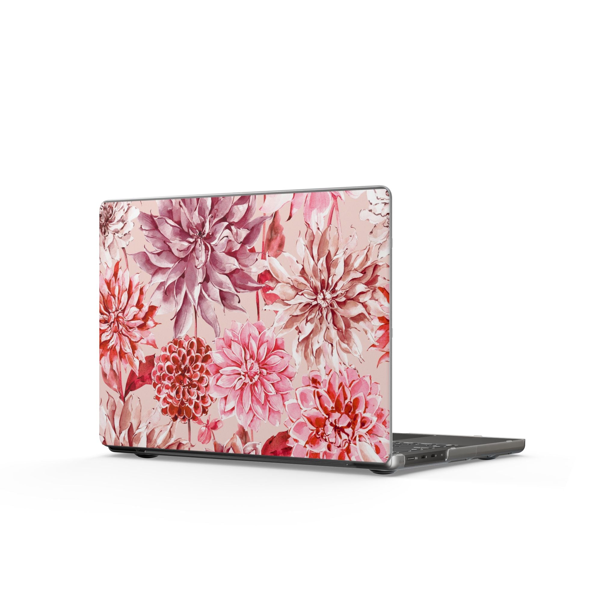 Petal Devotion | Blush Dahlia Floral MacBook Case