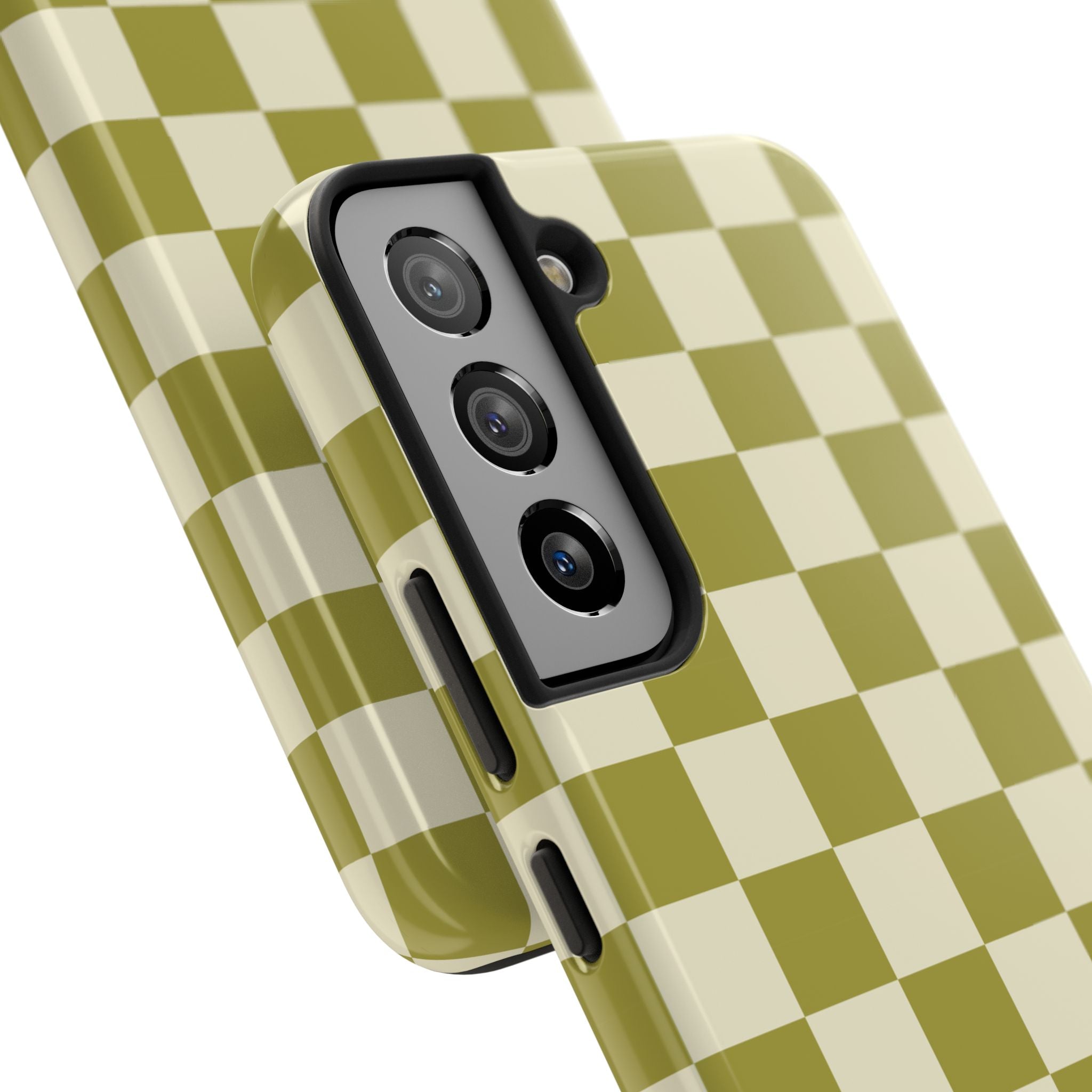 Maroon & Blush Striped Tough Phone Case — Durable Protective iPhone Cover