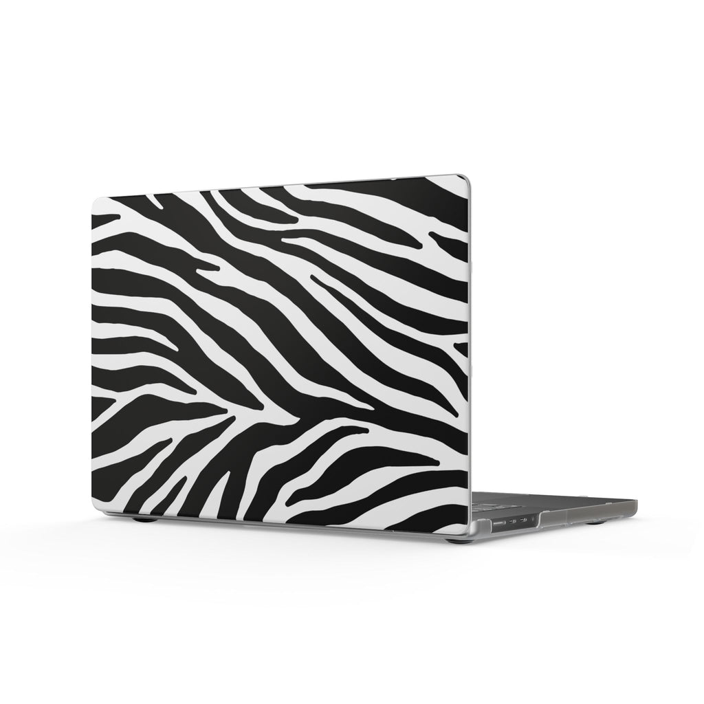 Zebra Addiction | Black & Cream Zebra Print Laptop Sleeve