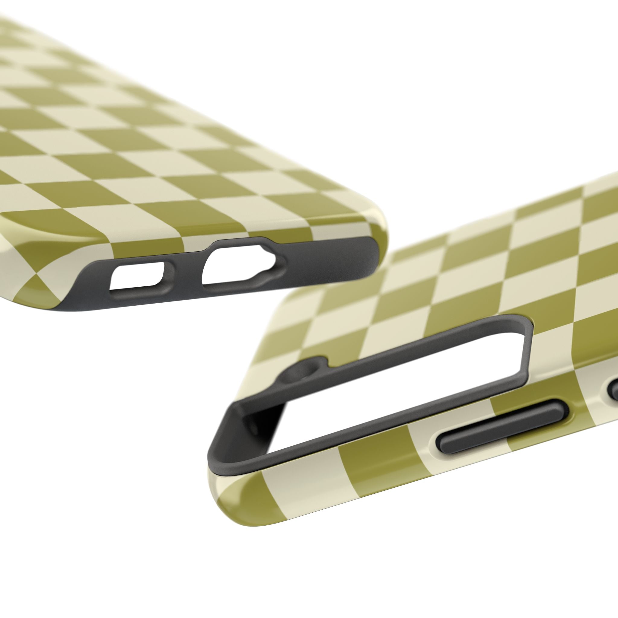 Maroon & Blush Striped Tough Phone Case — Durable Protective iPhone Cover