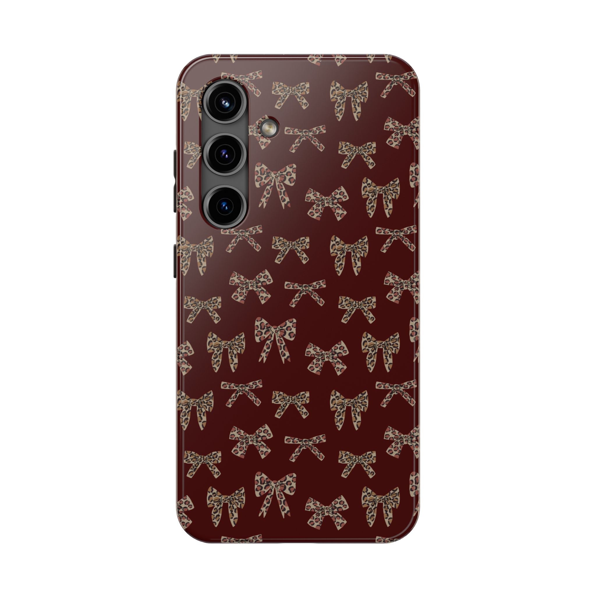 Ribbon Riot | Leopard Bow Print Phone Case