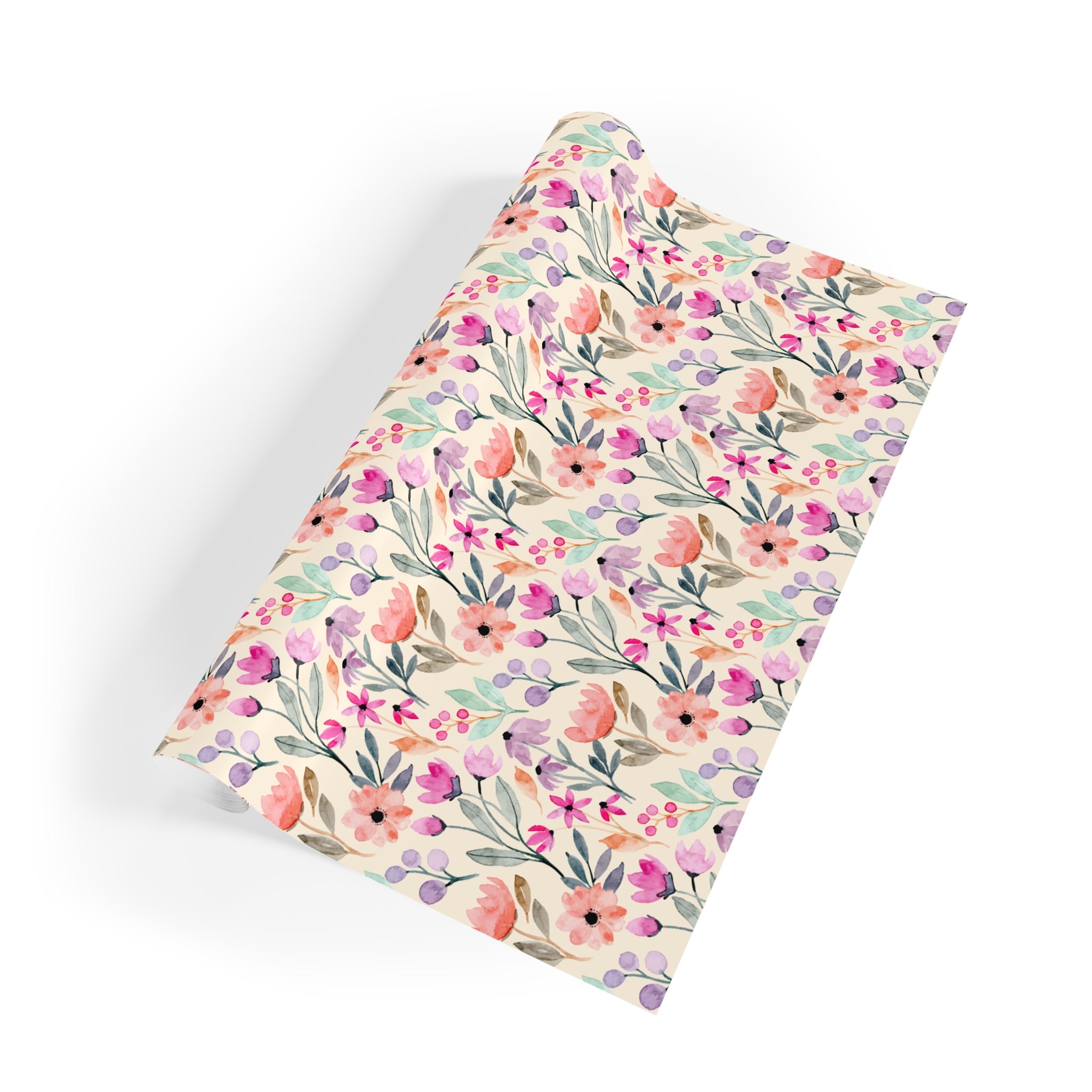 Mother’s Touch | Soft Spring Floral Wrapping Paper