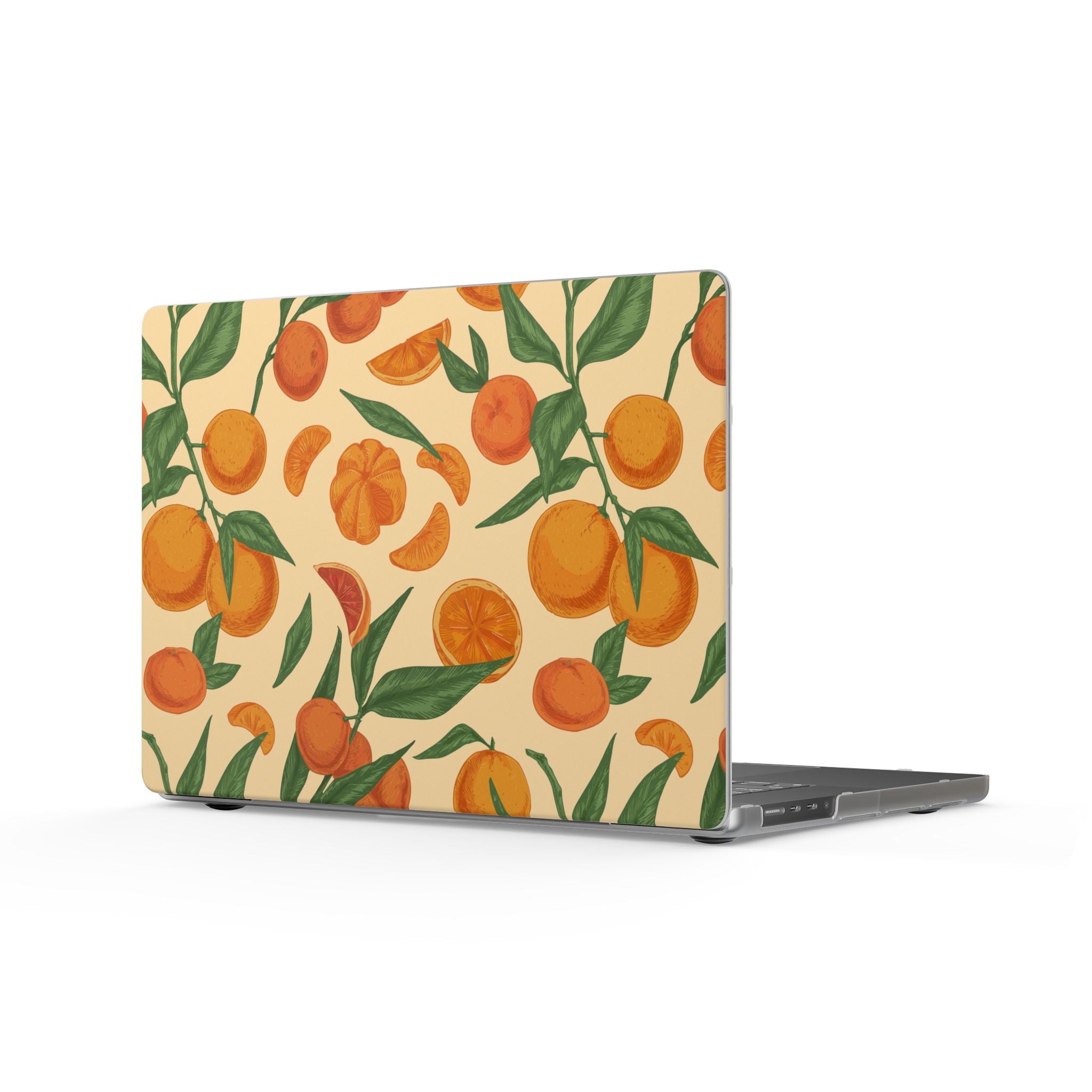 Citrus Daydream | Orange Botanical Print Laptop Sleeve