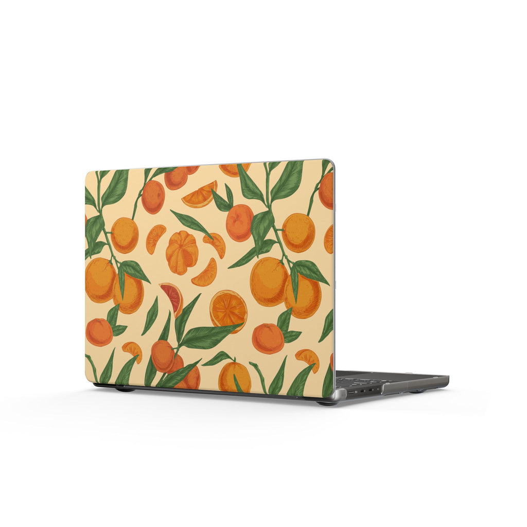 Citrus Daydream | Orange Botanical Print Laptop Sleeve