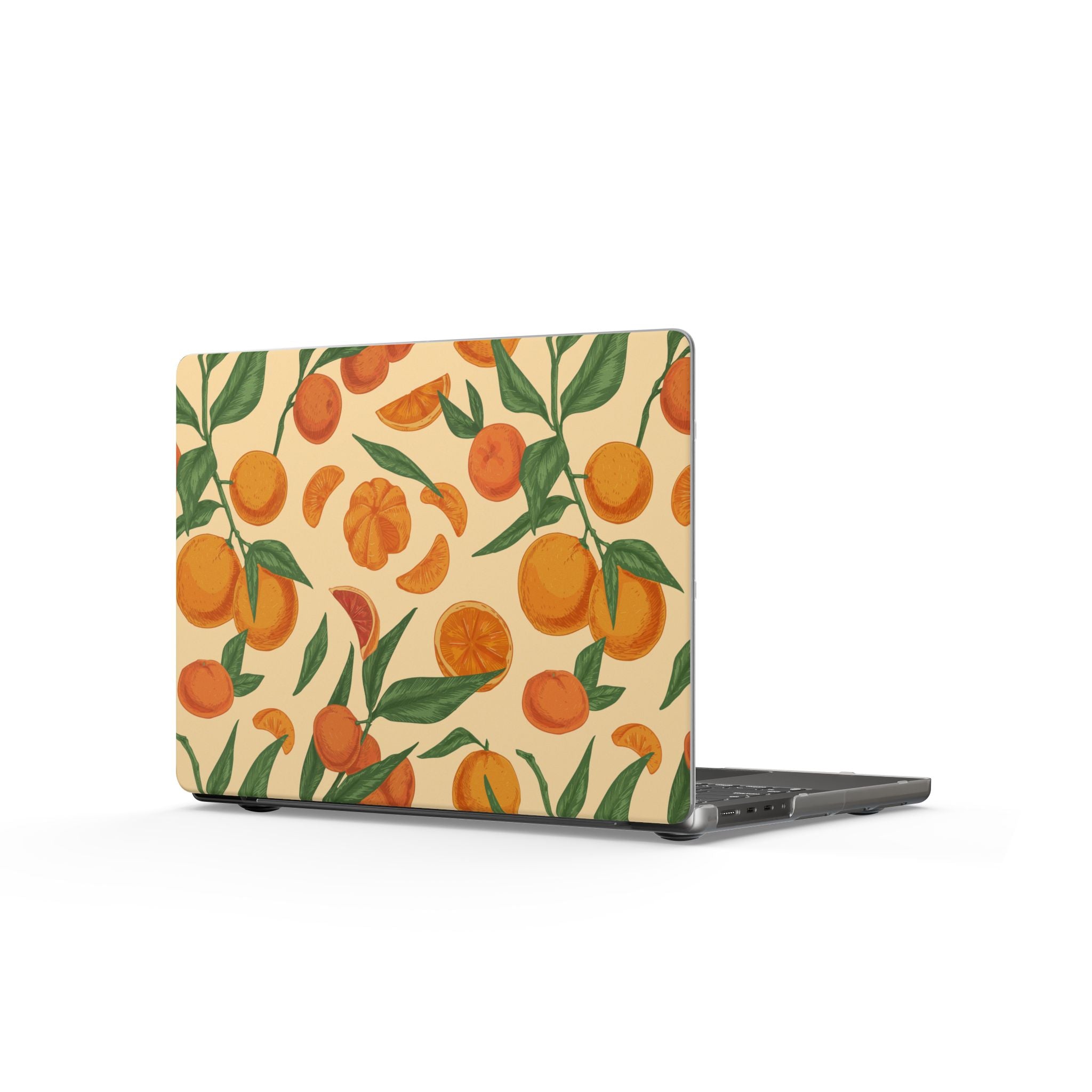 Citrus Daydream | Orange Botanical Print Laptop Sleeve