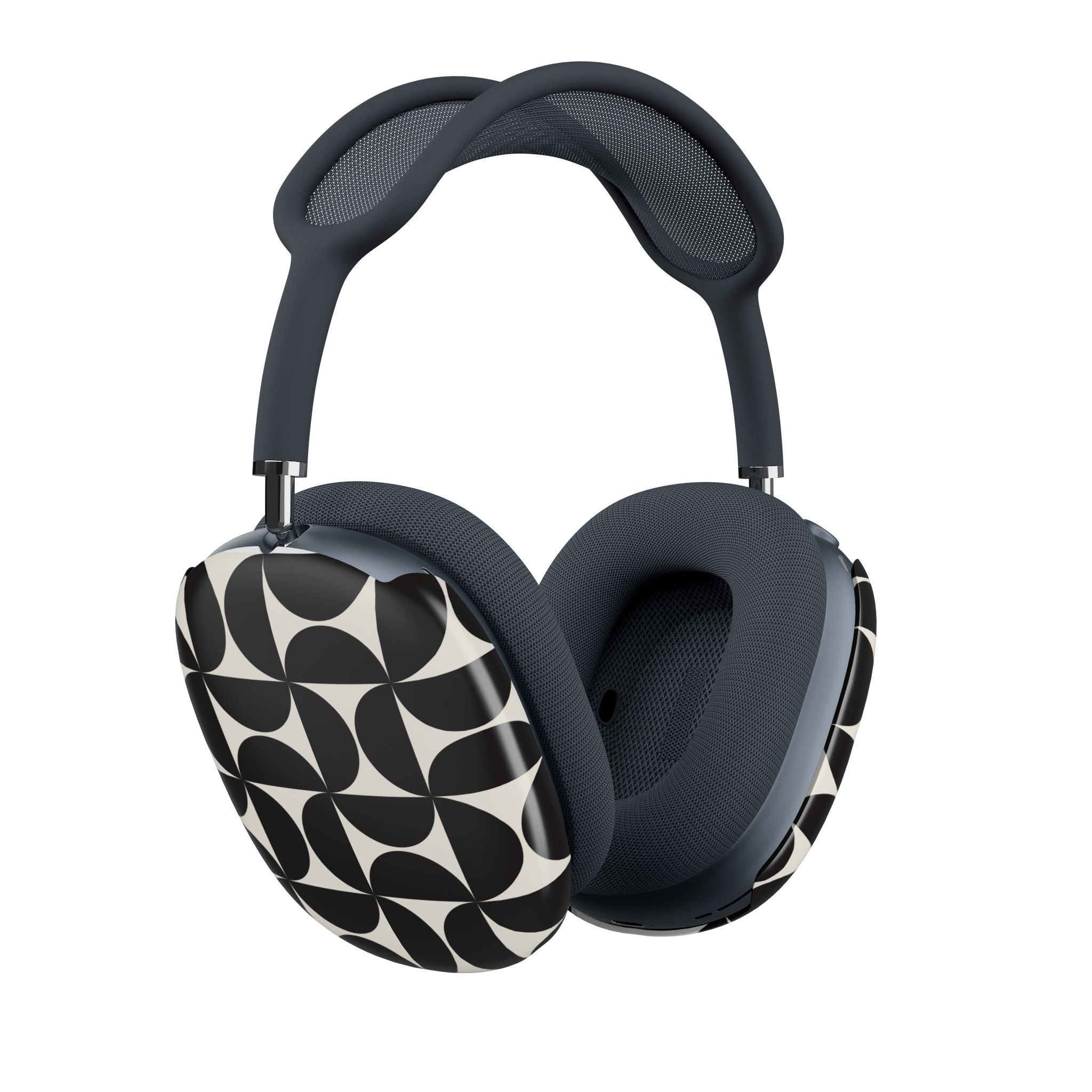 Noir Mod | Black Geometric Retro AirPods Max Case