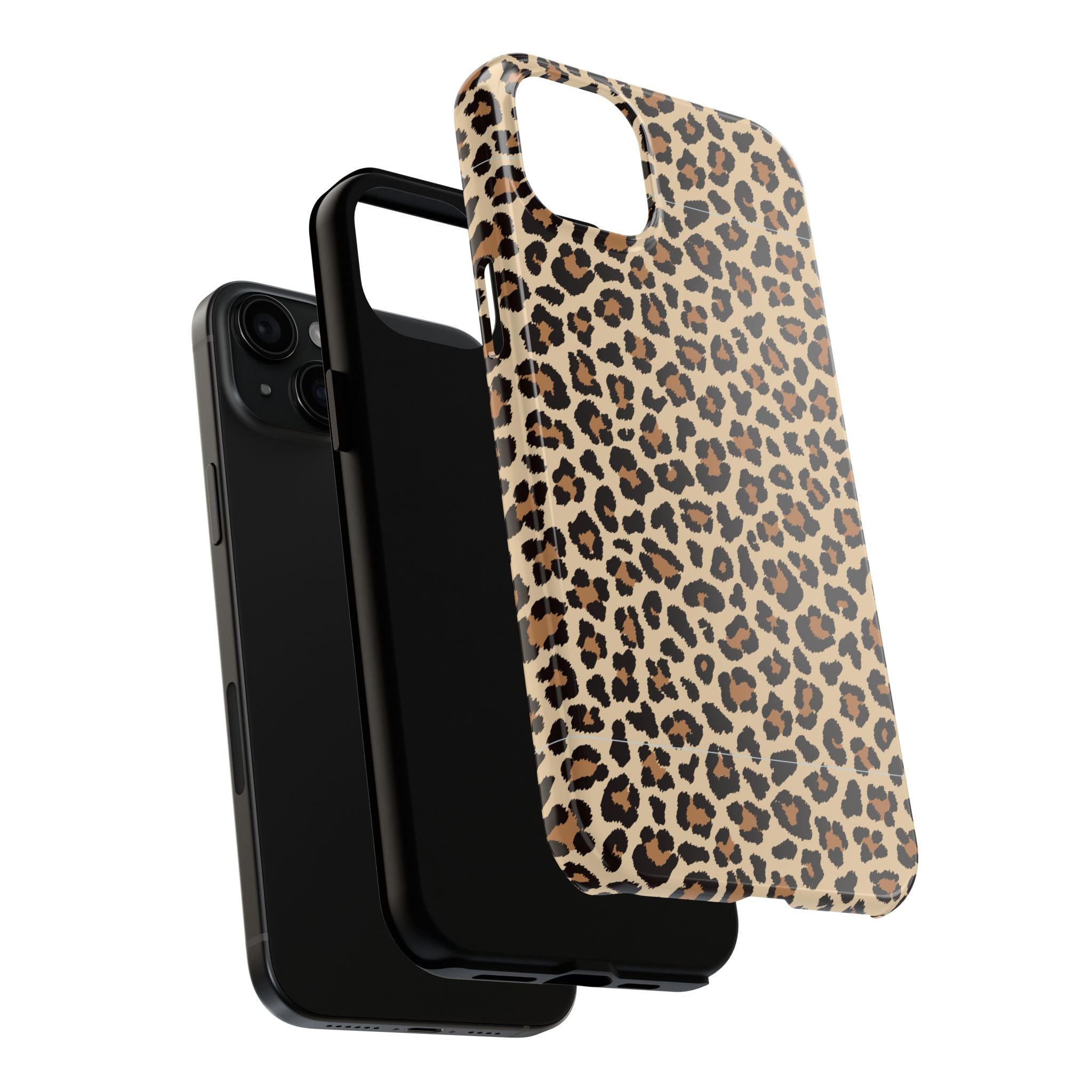 Leopard Hour | Neutral Leopard Print Tough Phone Case