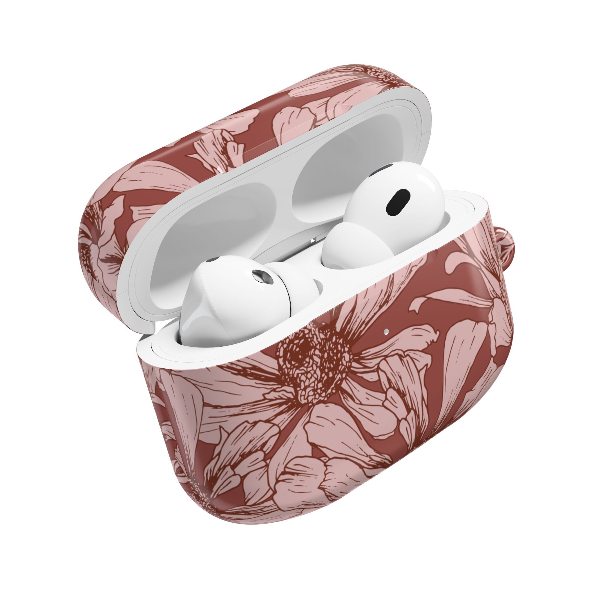 Pressed Bloom | Mocha Floral Sketch AirPods Case