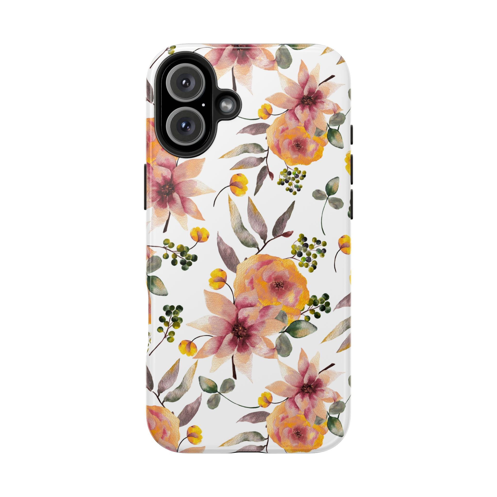 Painterly Bloom | Watercolor Autumn Floral Tough Phone Case