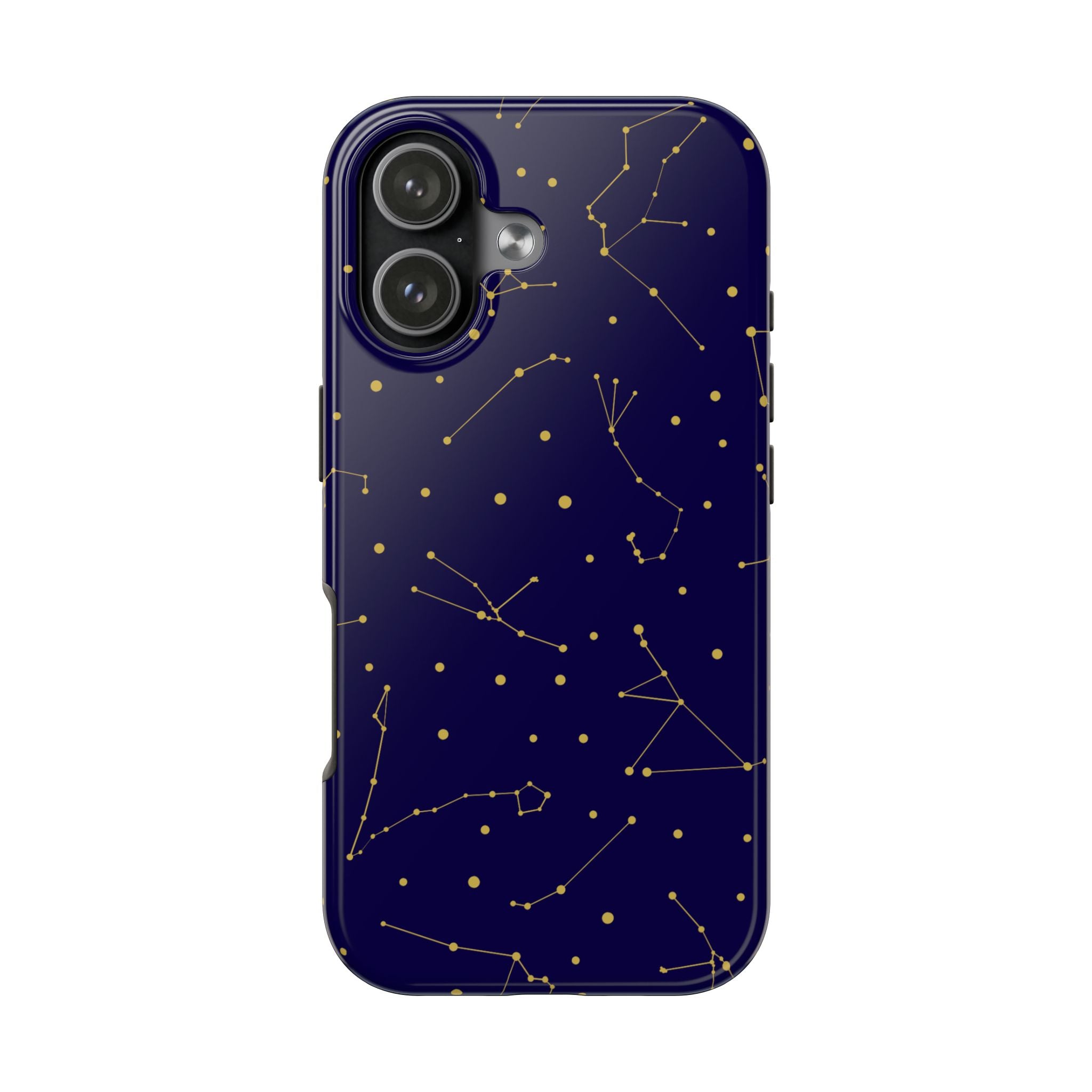 Maroon & Blush Striped Tough Phone Case — Durable Protective iPhone Cover