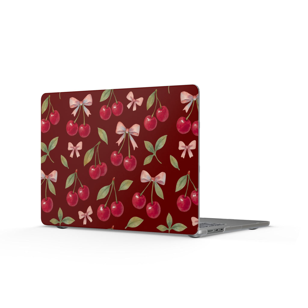 Cherry Kiss | Cherry Bow Print Laptop Sleeve