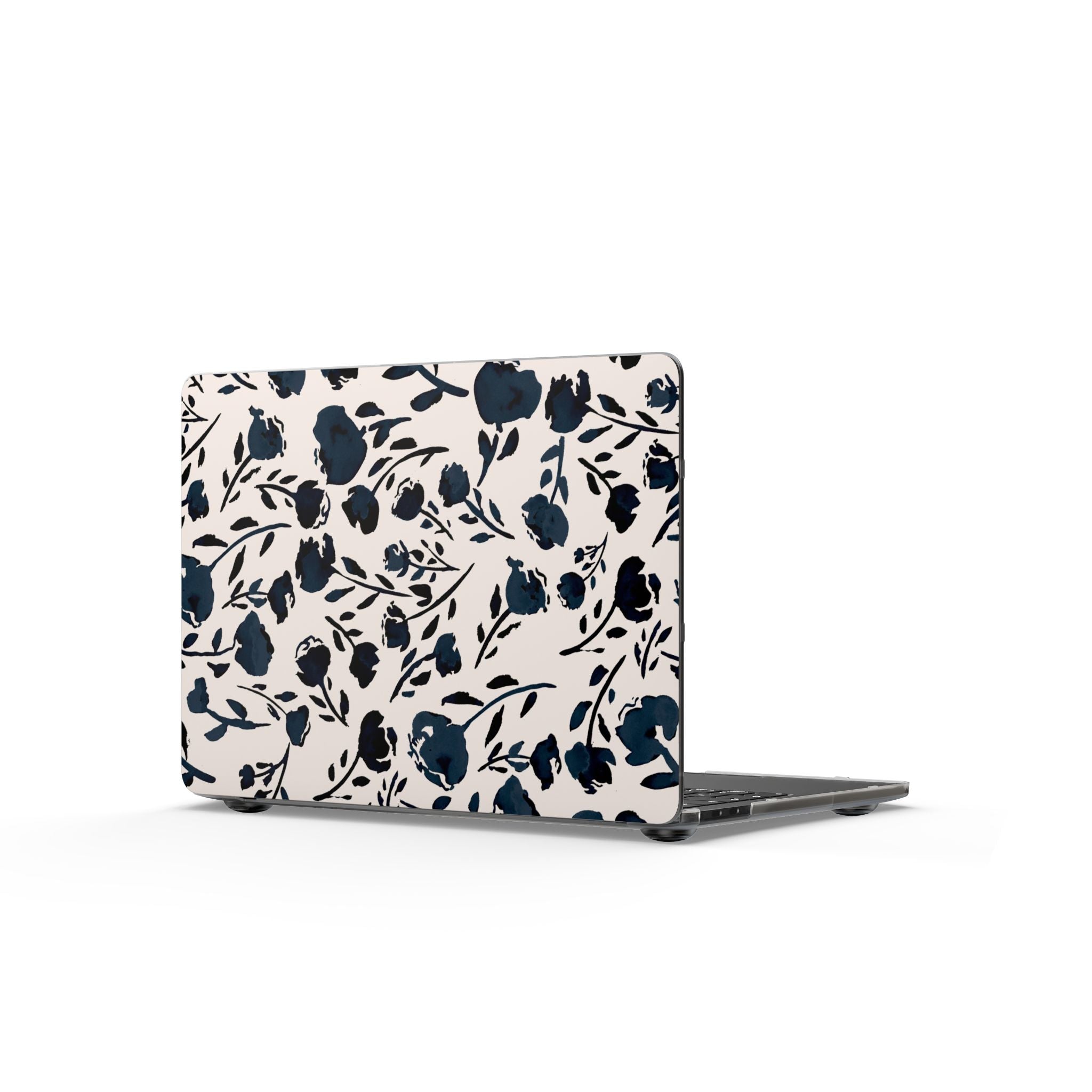 Midnight Meadow | Navy Floral Print Laptop Sleeve