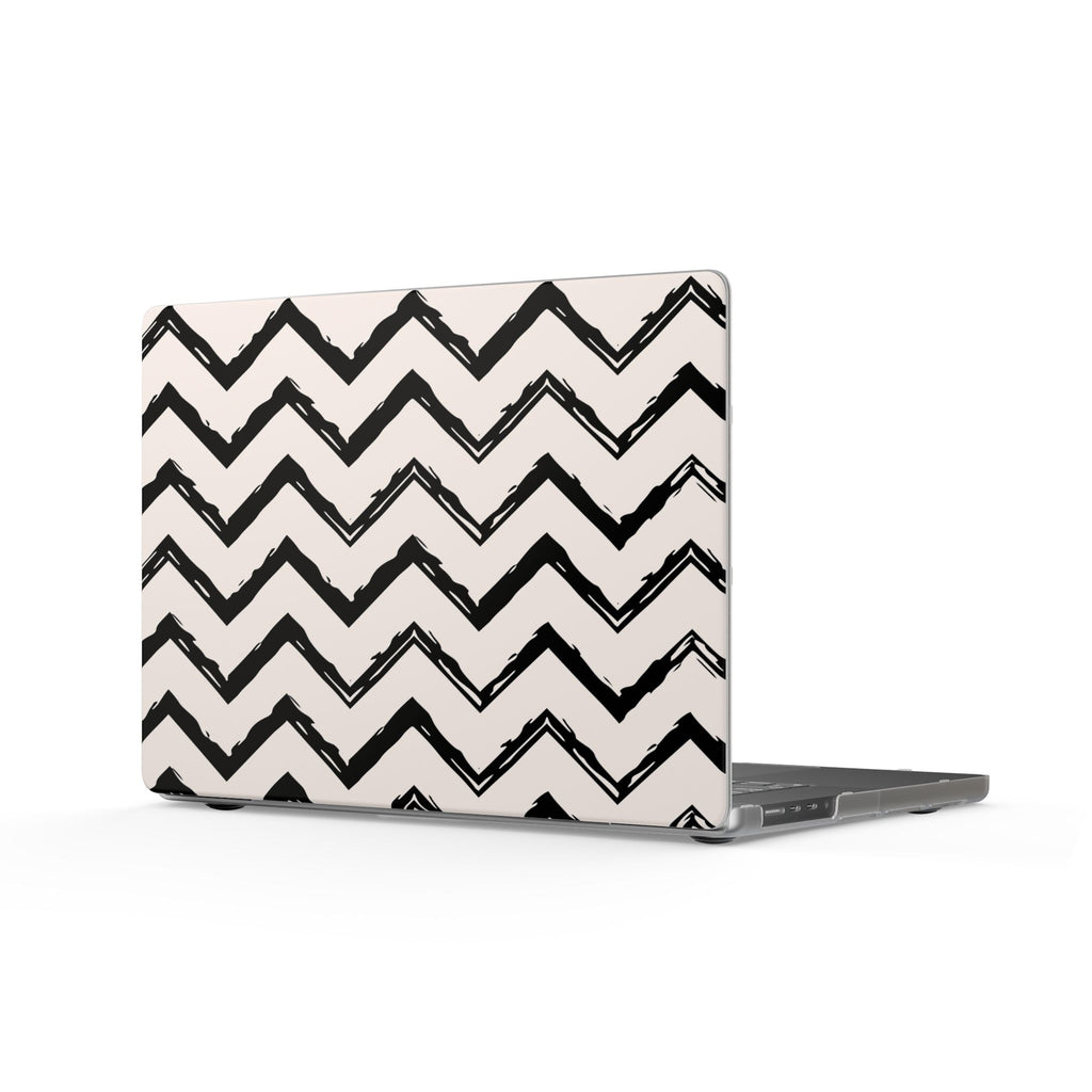 Zig Zag Edit | Black & Cream Chevron Laptop Sleeve