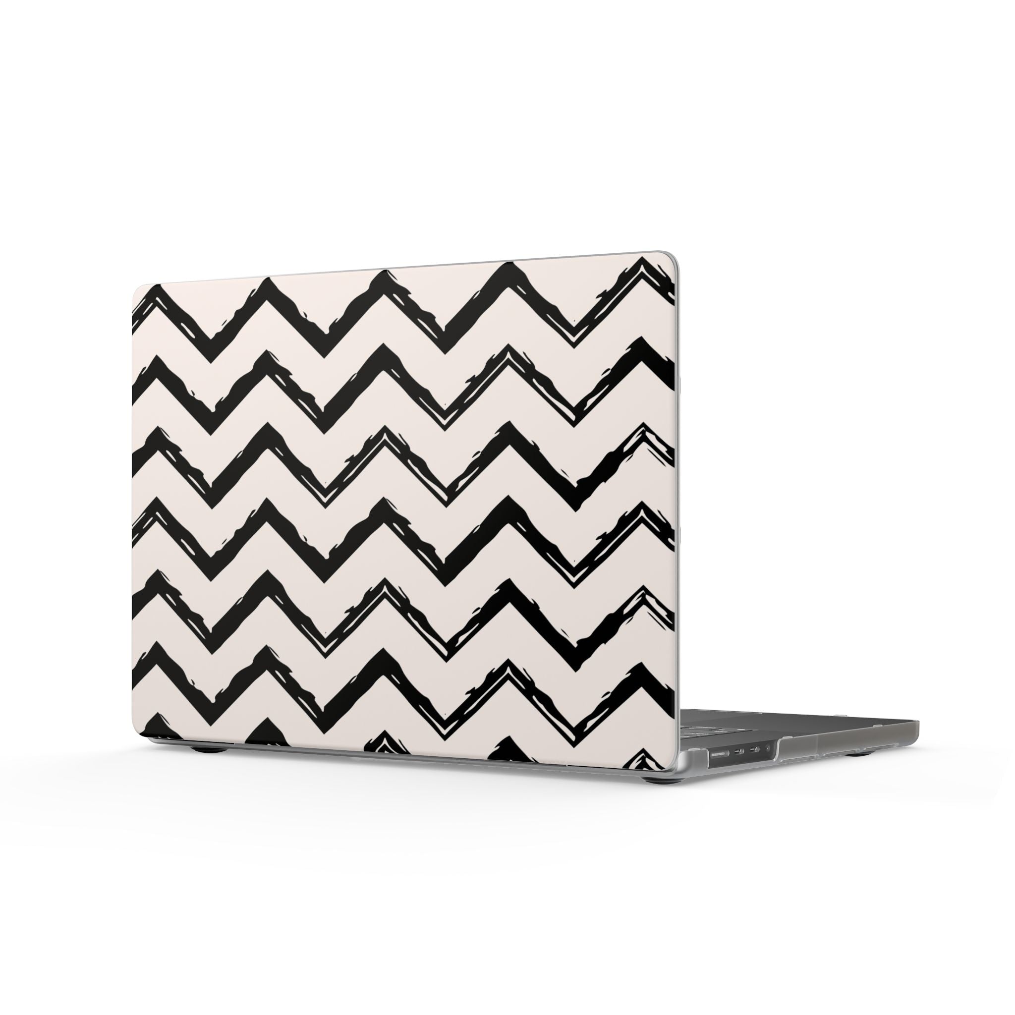 Zig Zag Edit | Black & Cream Chevron Laptop Sleeve