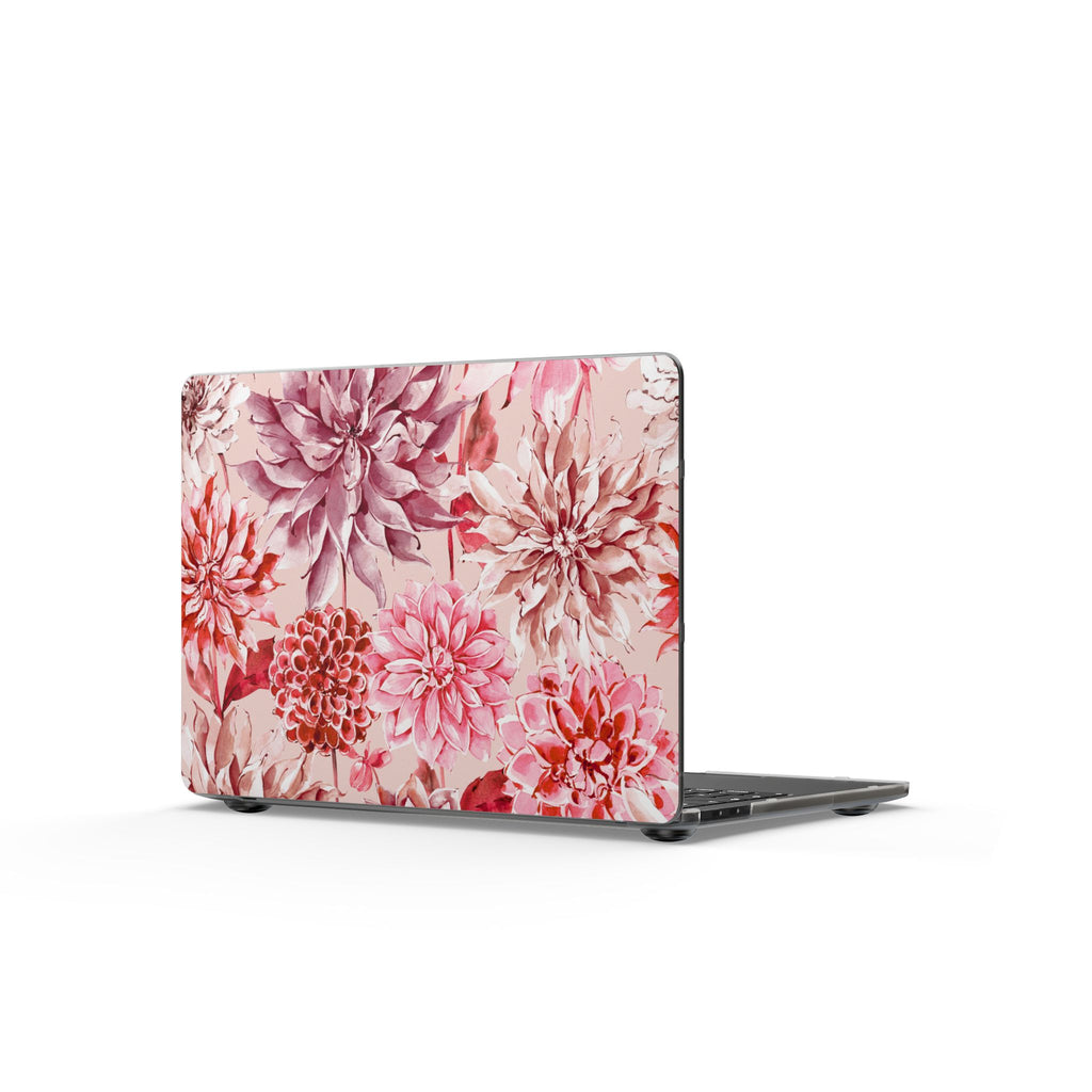 Petal Devotion | Blush Dahlia Floral MacBook Case